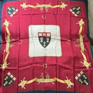 Vintage Harvard Veritas Silk Scarf